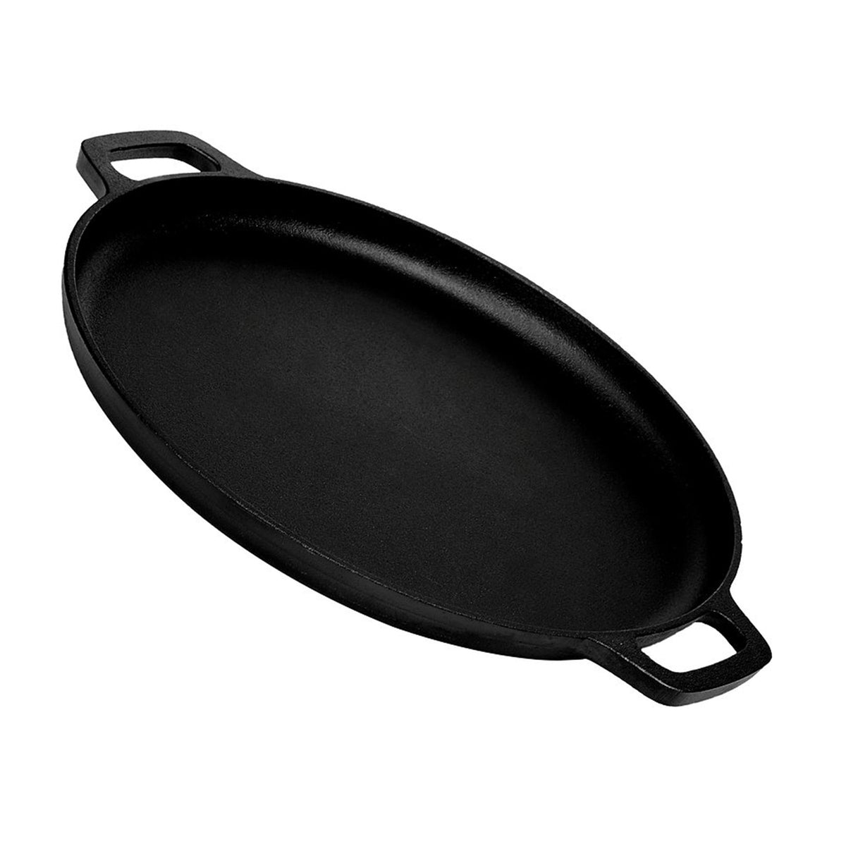 Cuisinel 13.5 Inch Pre Seasoned Cast Iron Baking Grilling Cooking and Pizza Pan