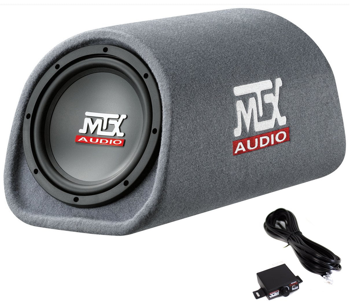 MTX RT8PT 8" 240W Loaded Subwoofer Enclosure Amplified Tube Vented (4 Pack) - VMInnovations
