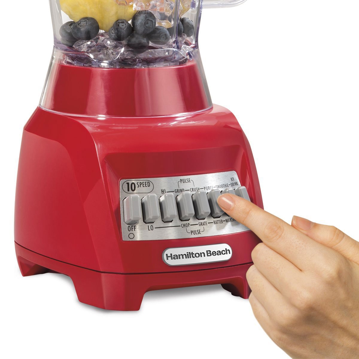 Hamilton Beach 48 Ounce Countertop Blender with The Blender Bible Recipe Guide