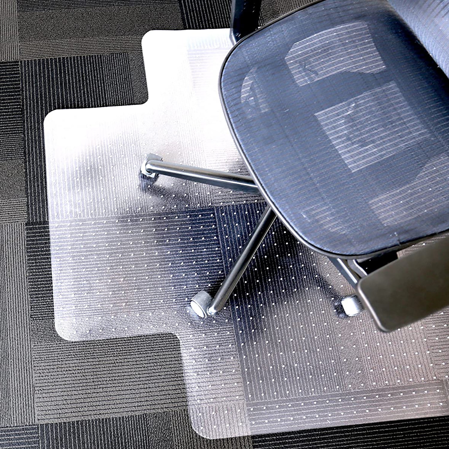 Dimex 36 by 48 Inch Plastic Office Chair Mat for Low Pile Carpet with Lip, Clear
