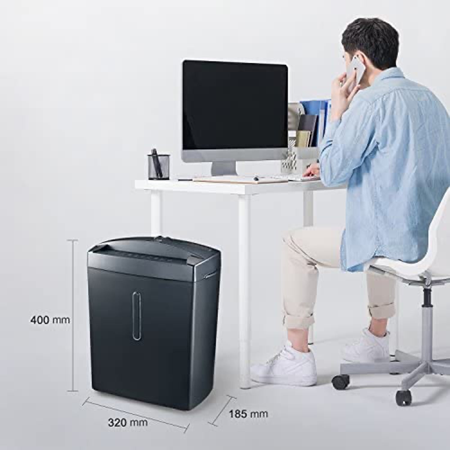 Bonsaii Micro-Cut Shredder with Overload and Thermal Protection (For Parts)