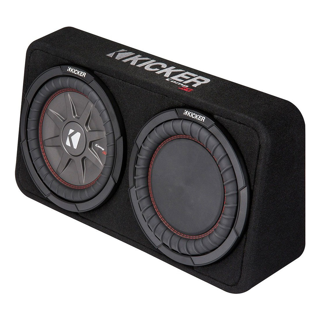Kicker 800W Dual 10" 4-Ohm Shallow Sealed Loaded Subwoofer Enclosure (4 Pack) - VMInnovations