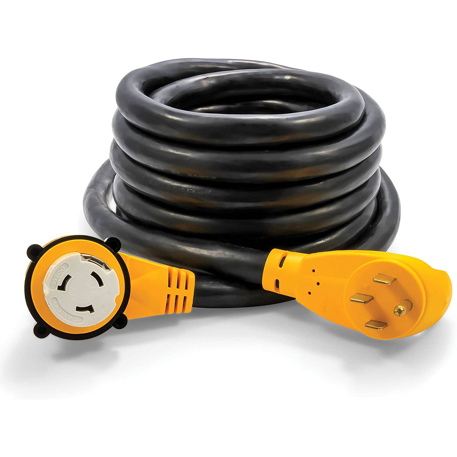 Camco PowerGrip 25 Foot 50 Amp RV Power Cord w/ 90 Degree Locking (For Parts)