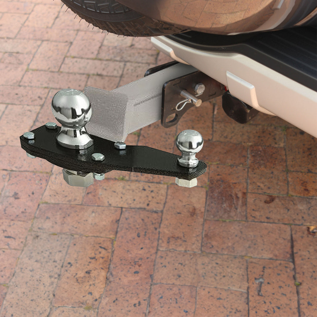 EAZ LIFT 2 Inch Powder Coated Sway Control Left/Right Utility Ball Mount Adapter - VMInnovations