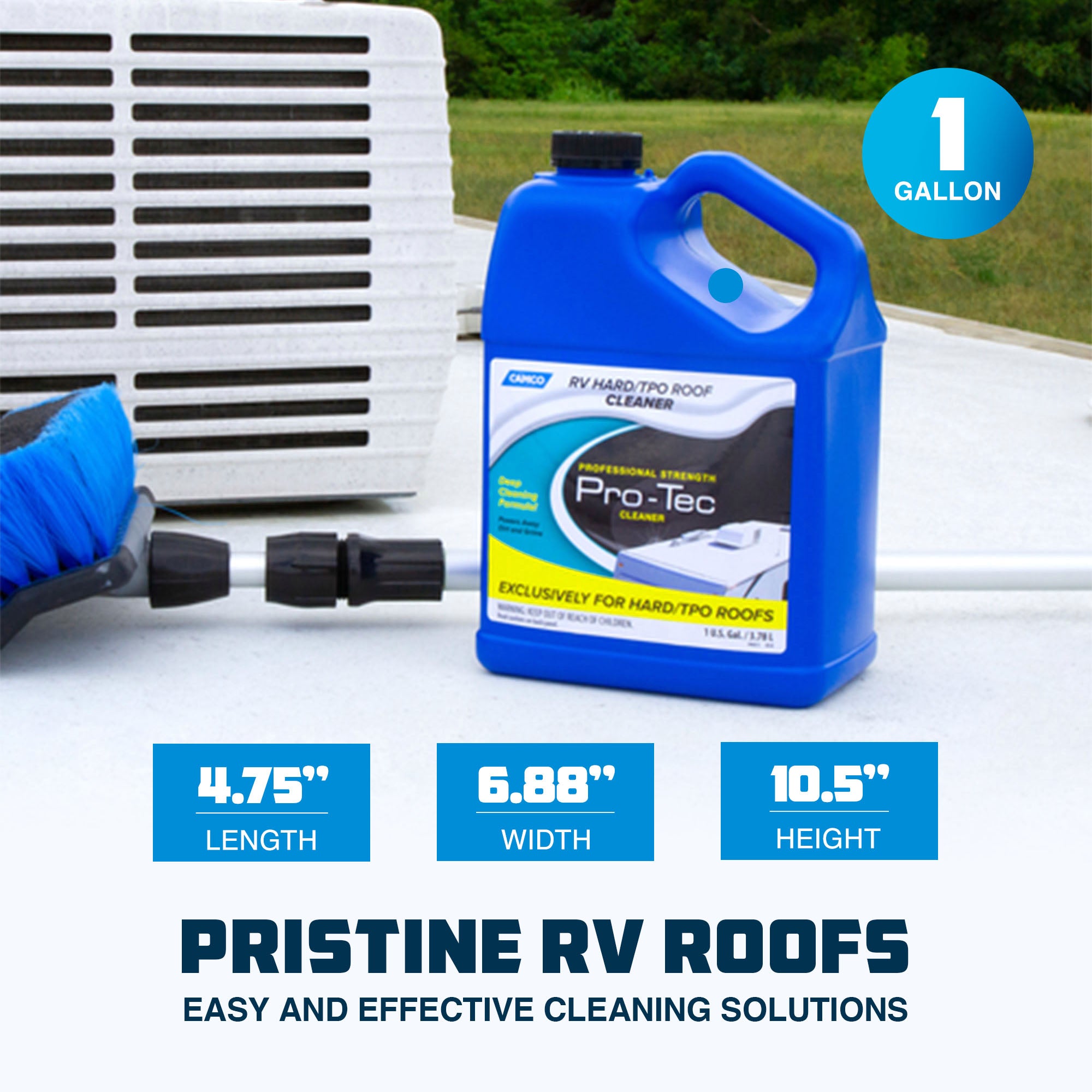 Camco Pro-Tec Professional Strength RV Hard/TPO Roof Cleaner Formula, 32 oz. Jug - VMInnovations