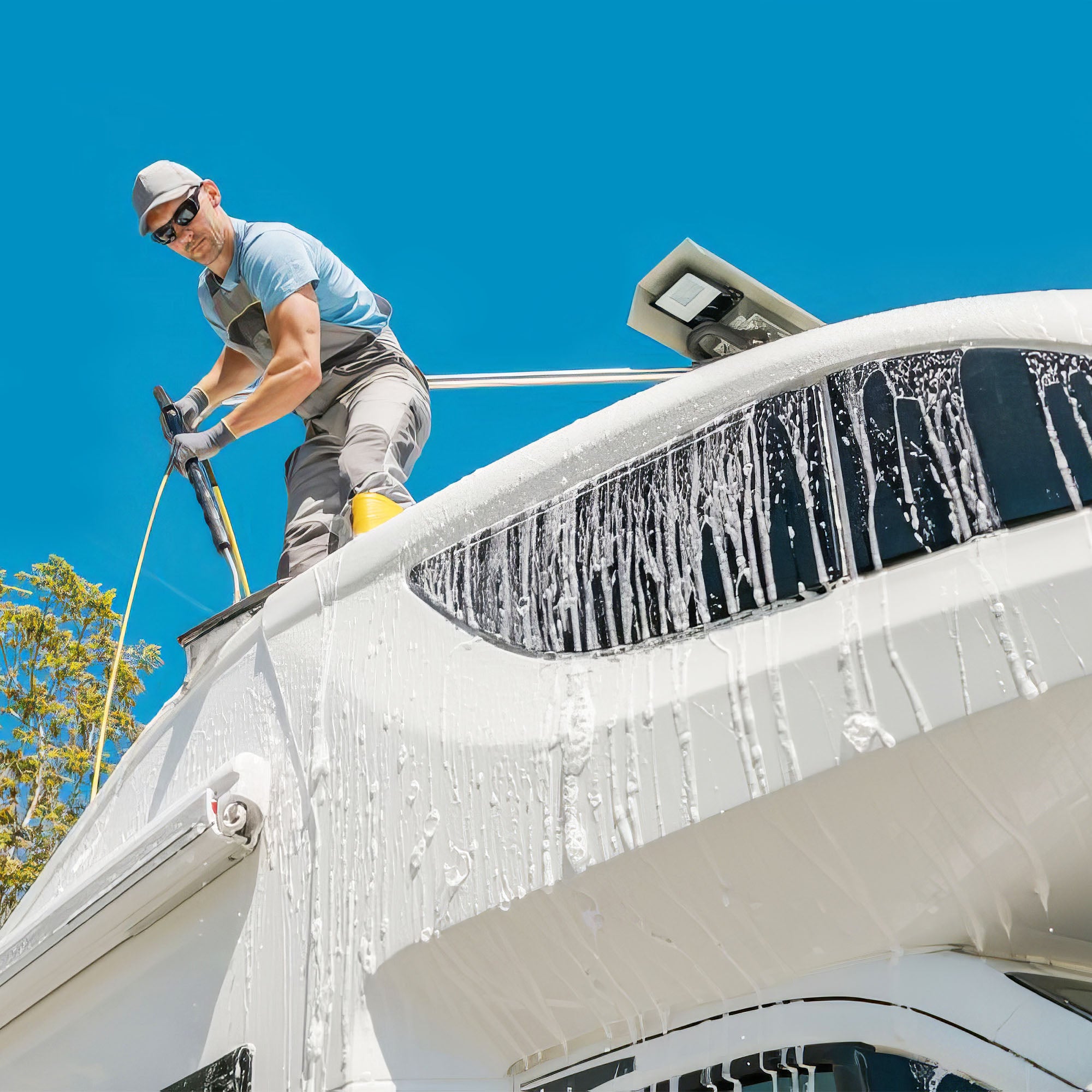 Camco Pro-Tec Professional Strength RV Hard/TPO Roof Cleaner Formula, 32 oz. Jug - VMInnovations