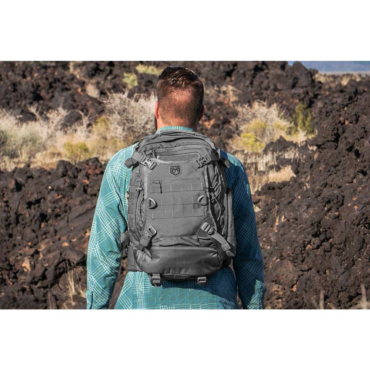 Cannae Pro Gear Phalanx Assault Full Size Pack with Helmet Carry, Dark Gray