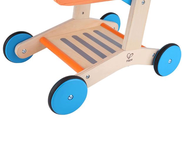 Hape Pretend Play Mini Wooden Kids Toddler Supermarket Grocery Shopping Cart
