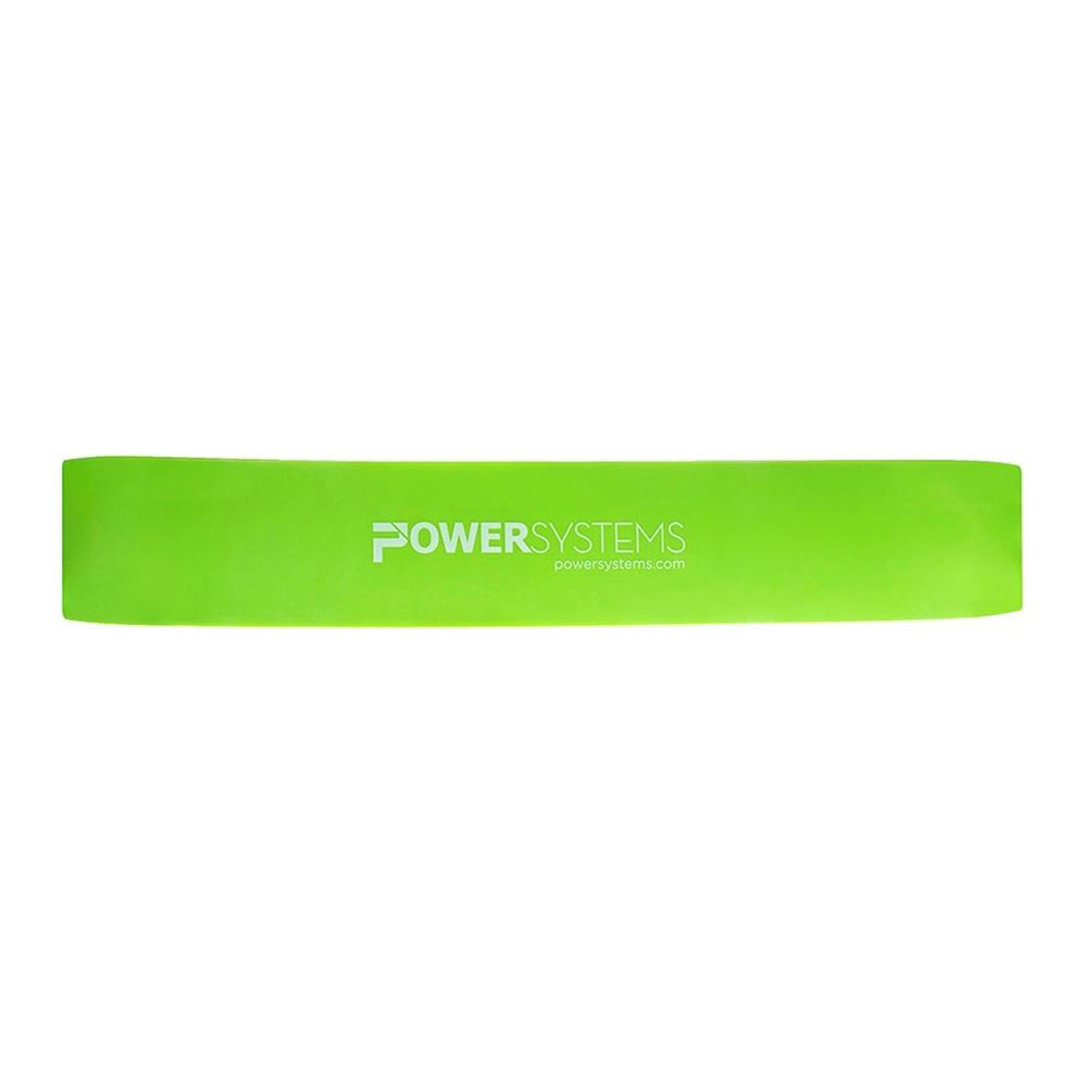 Power Systems Versa Loops Light Resistance Exercise Bands, Lime Green (10 Pack)