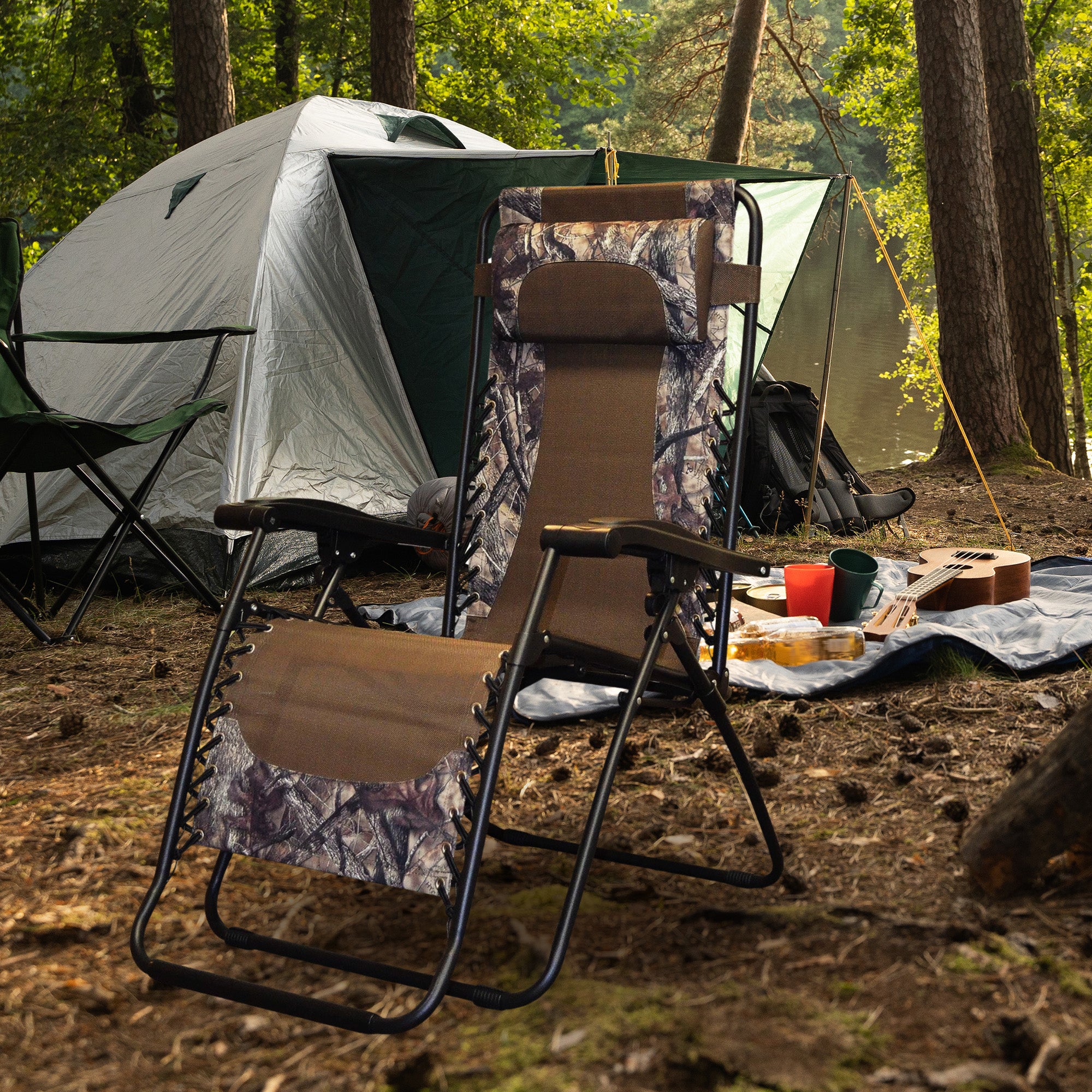 Caravan Canopy Infinity Zero Gravity Steel Frame Patio Deck Chair (Open Box) - VMInnovations