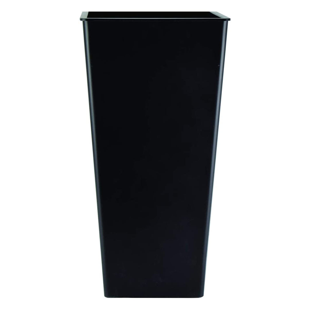 HC Companies 12 Inch Cascade Indoor or Outdoor Durable Square Planter, Black - VMInnovations