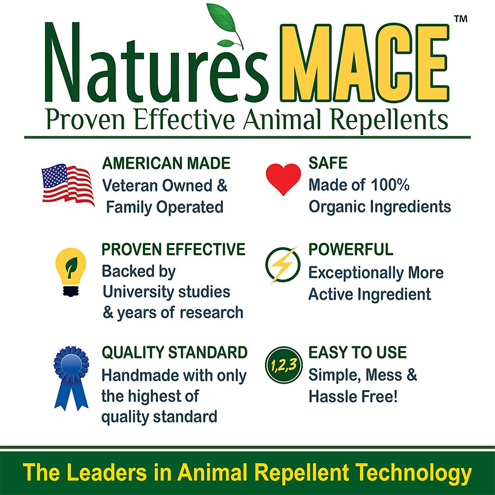 Nature's MACE RODCON7004 Rodent Mouse Repellent Concentrate Treats 87,000 Sq. Ft