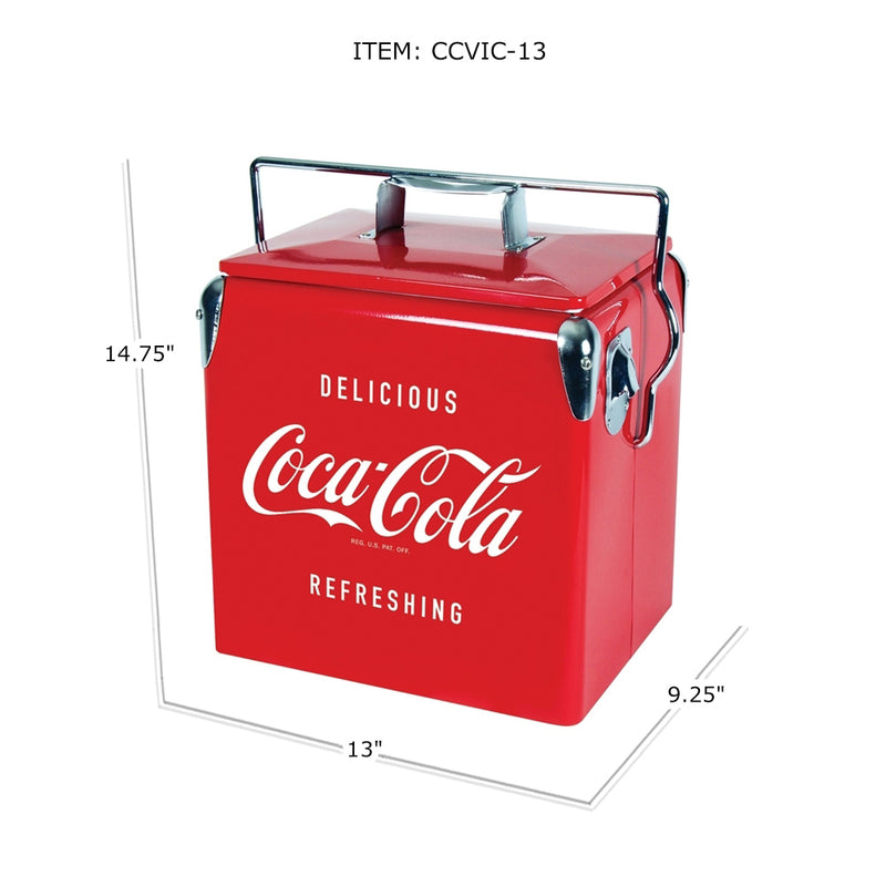 Koolatron CBVIC-13 Official Coca Cola Design 14 Quart 13 Liter Drink Cooler