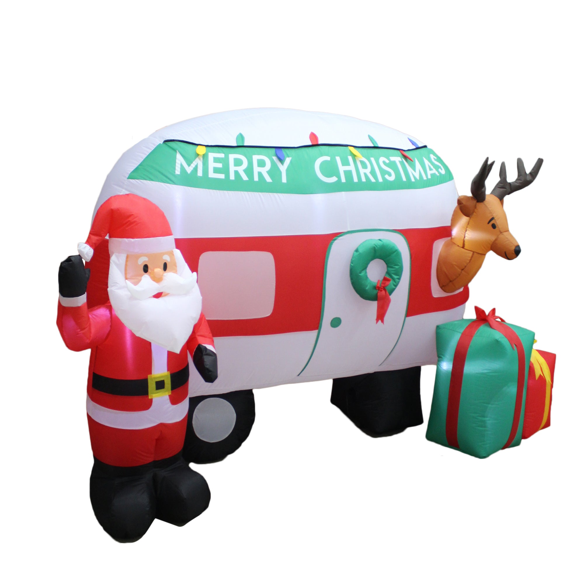 A Holiday Company 8 Ft Wide Inflatable Camper Holiday Lawn Decoration (Used) - VMInnovations