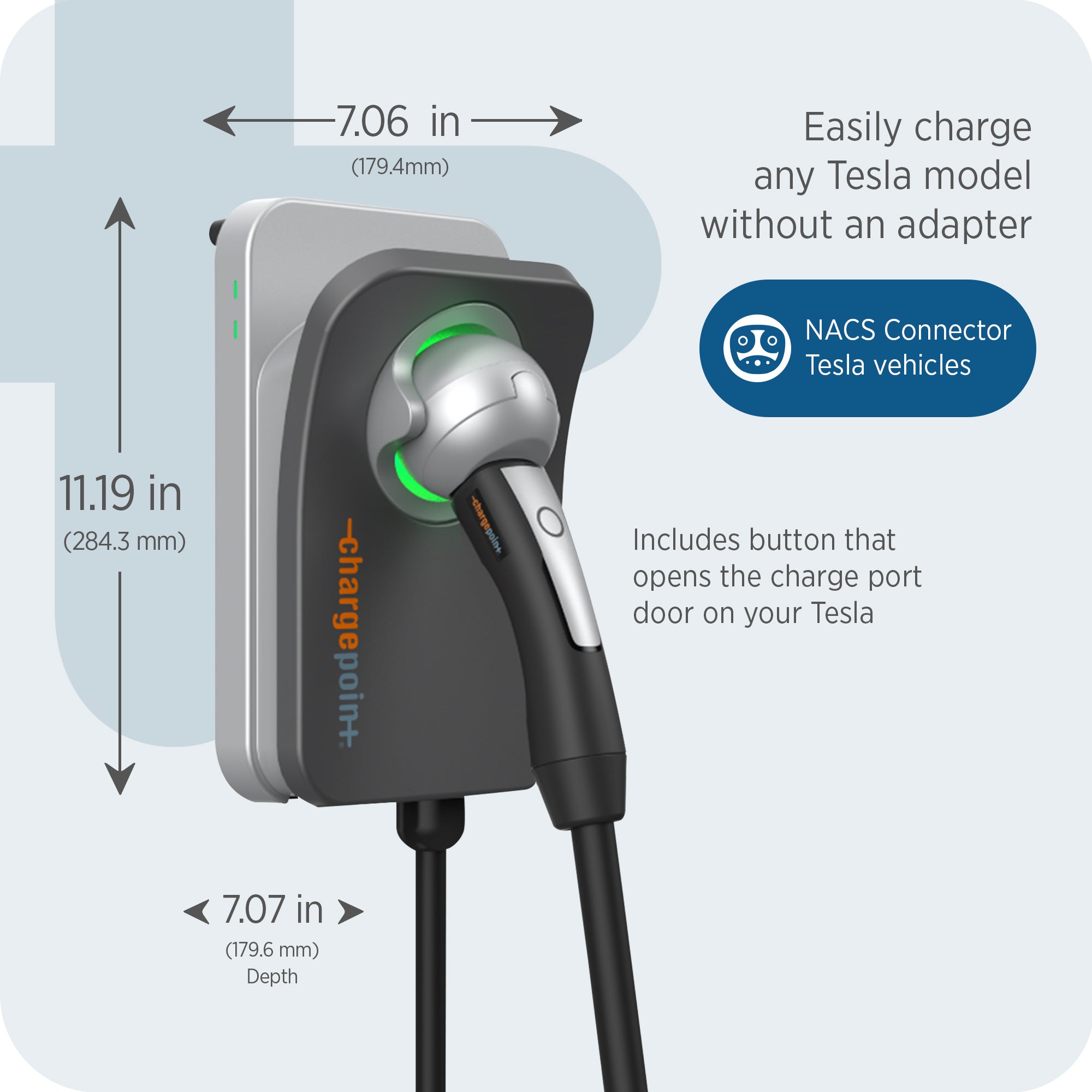 ChargePoint Flex Level 2 EV Charger NACS, Hardwired EV Fast Charge Station(Used) - VMInnovations