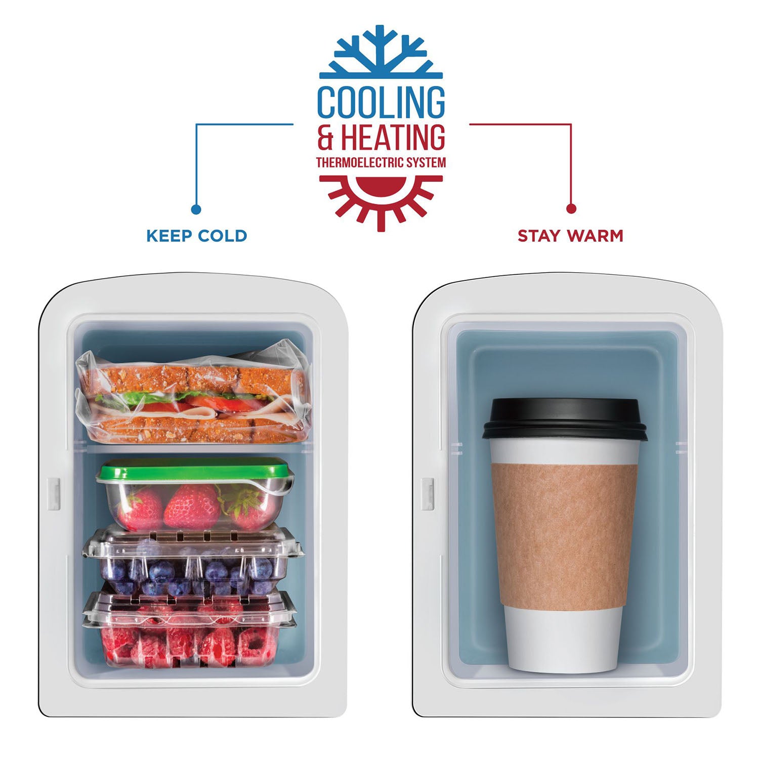 Chefman Portable Dry Erase Personal Snacks & Drinks Mini Fridge, (Open Box)