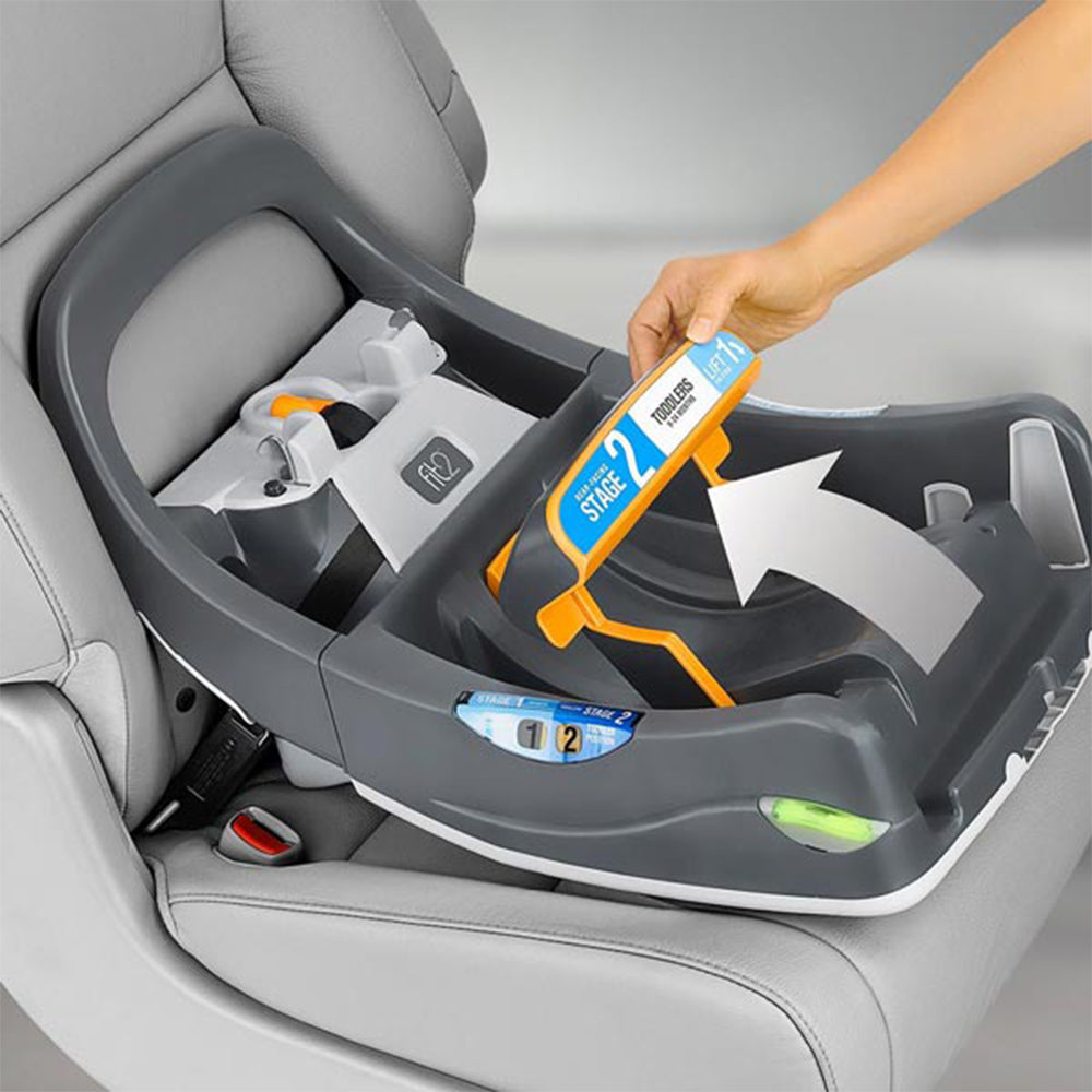 Chicco Fit2 Rear Facing Car Seat w/ 2 Stage Base, Black Legato (Open Box)