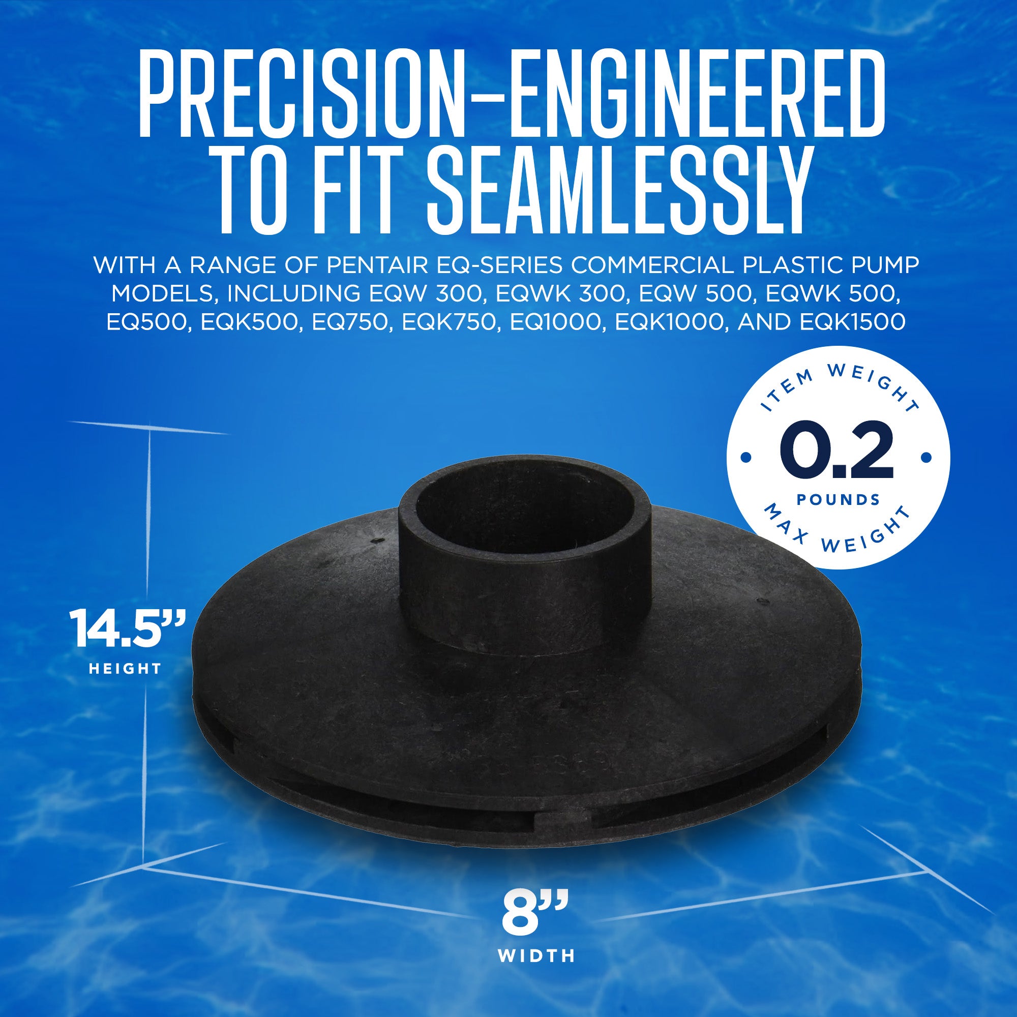Pentair Impeller Replacement Challenger High Pressure Inground Pool and Spa Pump