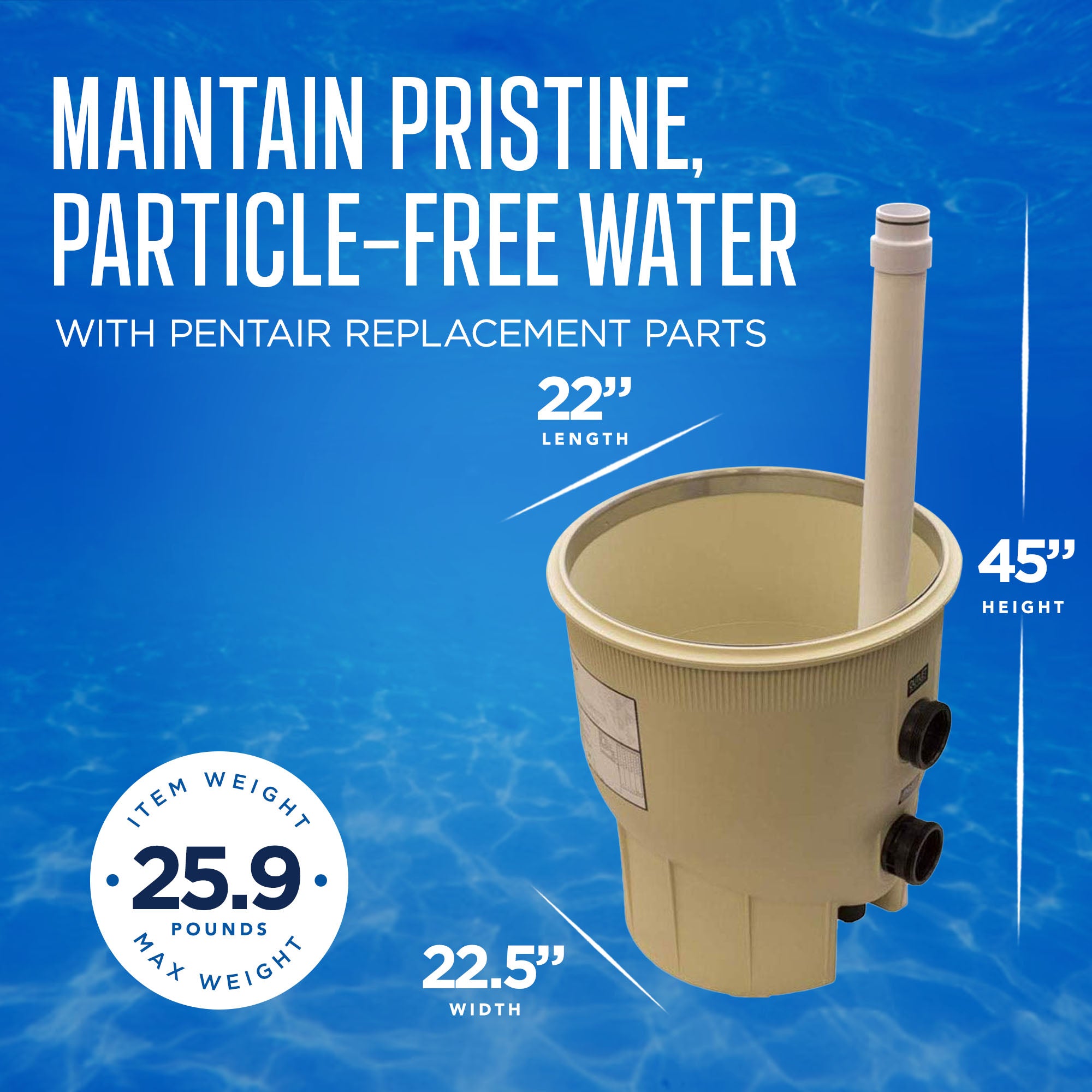 Pentair 170018 Replacement Tank Bottom Assembly 60 Sq Ft FNSP60 FNS Plus Filter - VMInnovations