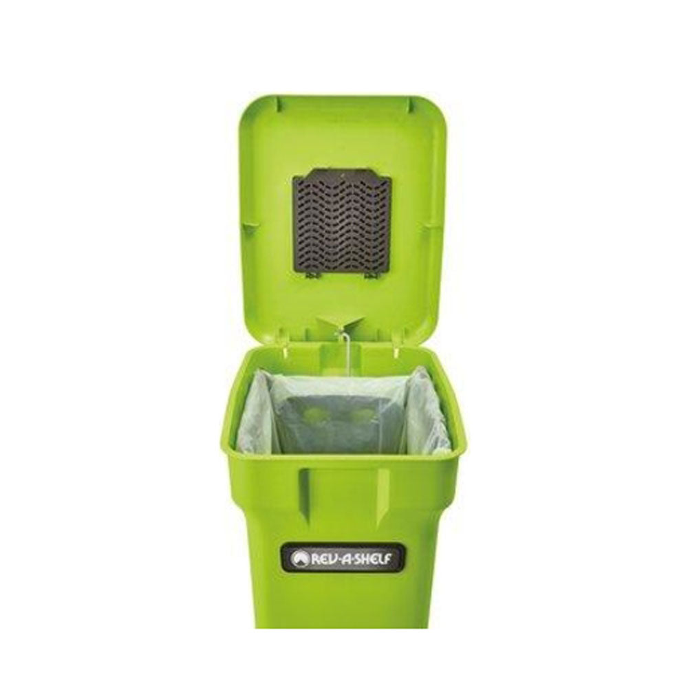 CompoKeeper 6 Gallon Kitchen Compost Organic Waste Bin Trash Can, Green (Used)