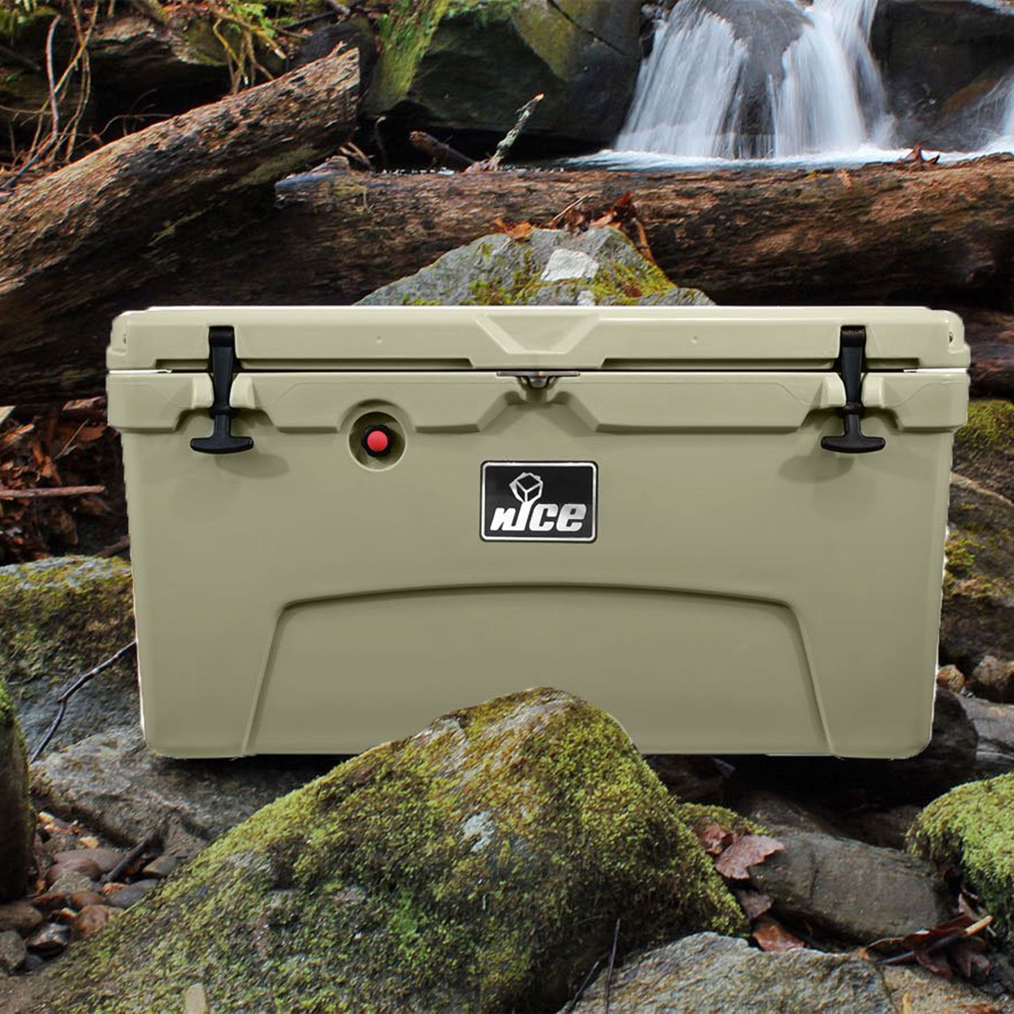 nICE 75qt Lockable Bear Resistant Insulated Cooler w/Handle, Beige (Used)