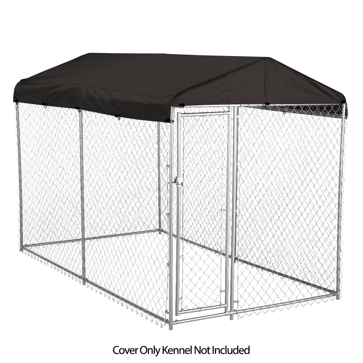 WeatherGuard 5x10' Outdoor Dog Kennel Enclosure Waterproof Roof Cover (Open Box)