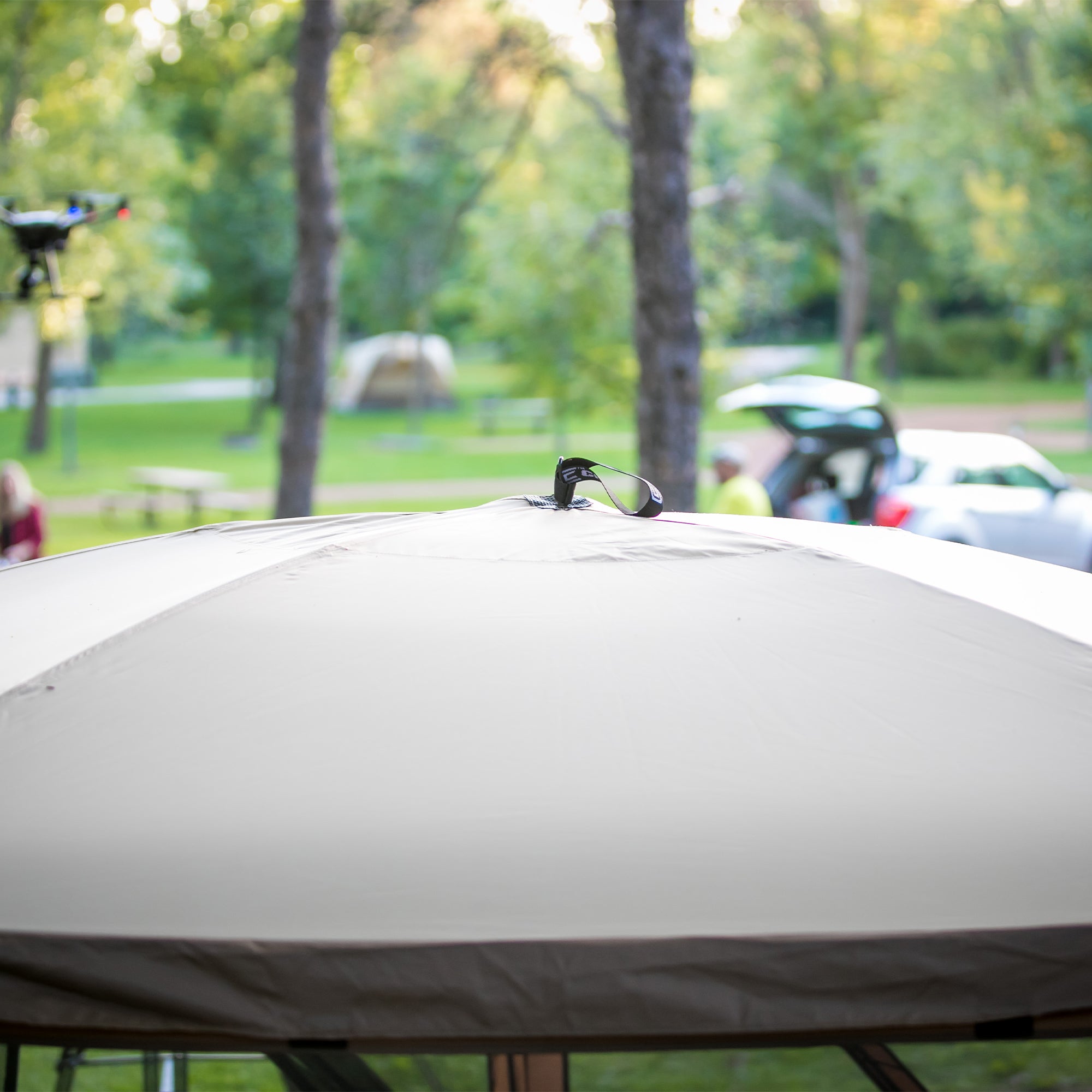CLAM Quick-Set Escape/Sky Screened Canopy Tent Rain Fly Tarp, Cover Only, Tan - VMInnovations