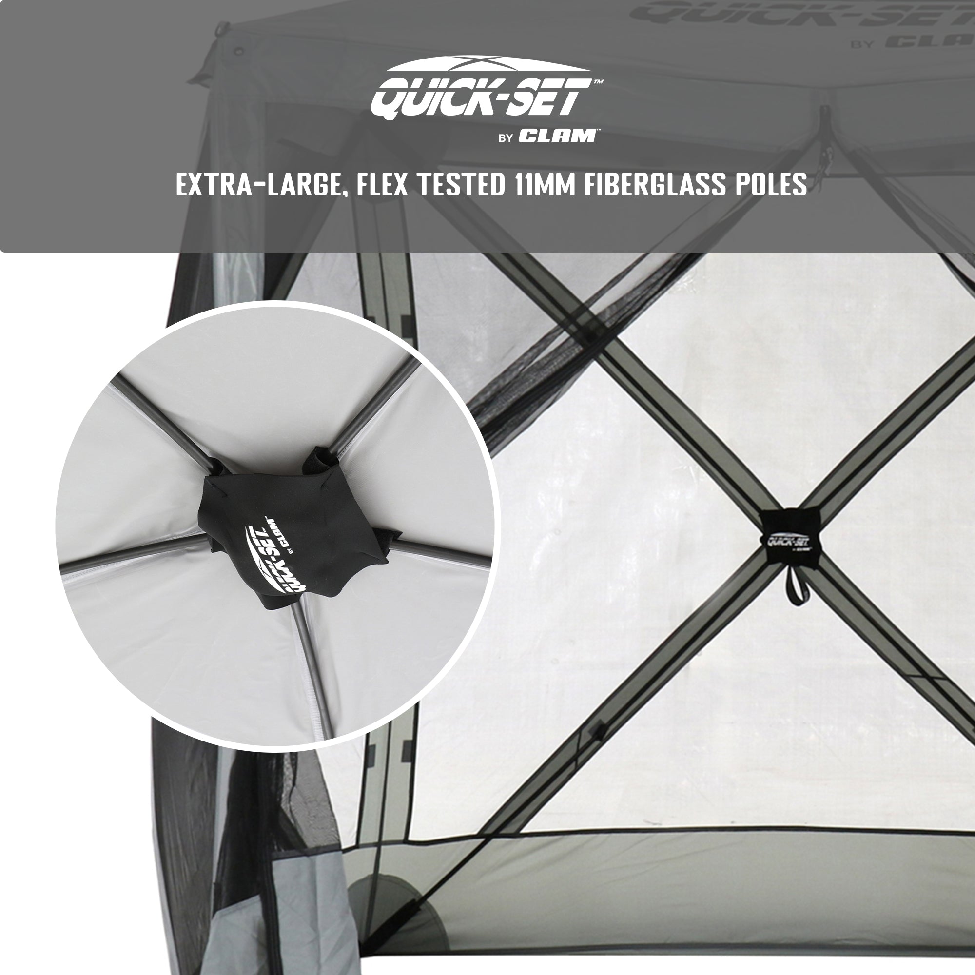 Quick-Set Traveler Portable Gazebo Canopy Shelter Screen Tent, Gray (Used) - VMInnovations