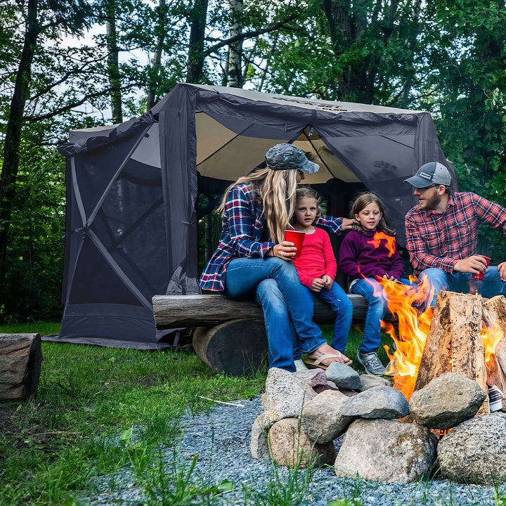 CLAM Quick-Set 12.5 x 12.5 Ft Portable Outdoor Canopy Shelter, Blue (For Parts) - VMInnovations