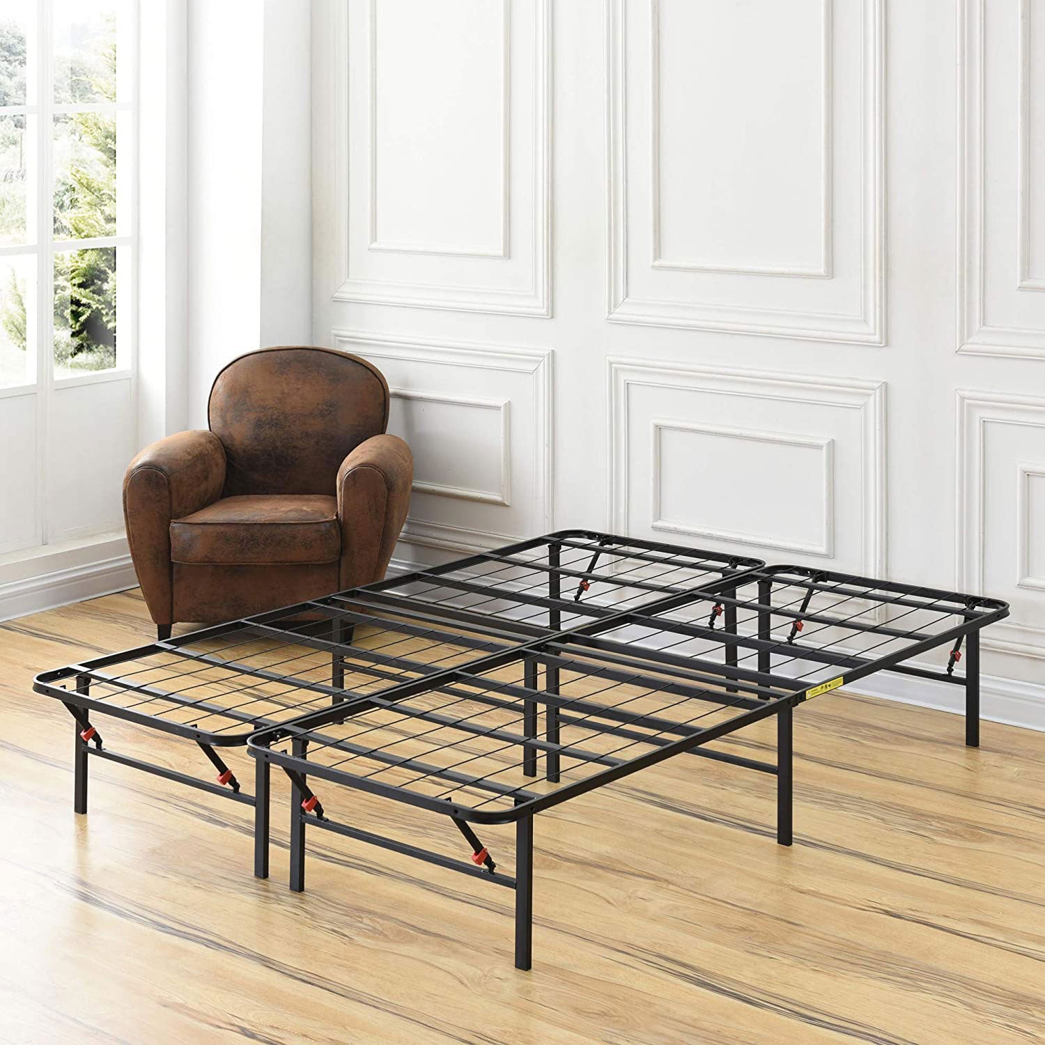 Classic Brands Hercules 14 Inch Metal Platform Foundation Bed Frame, Black, King
