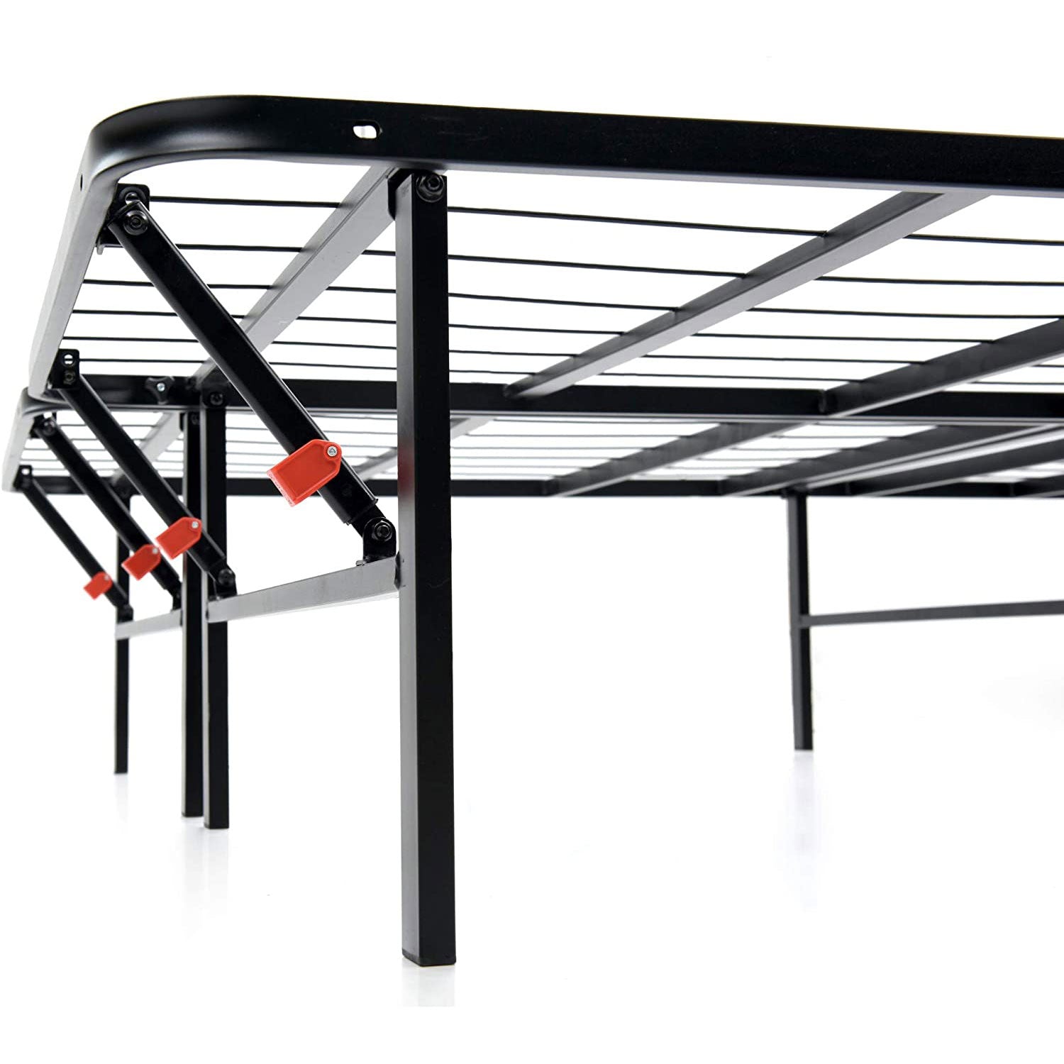 Classic Brands Hercules 14 Inch Metal Platform Foundation Bed Frame, Black, King