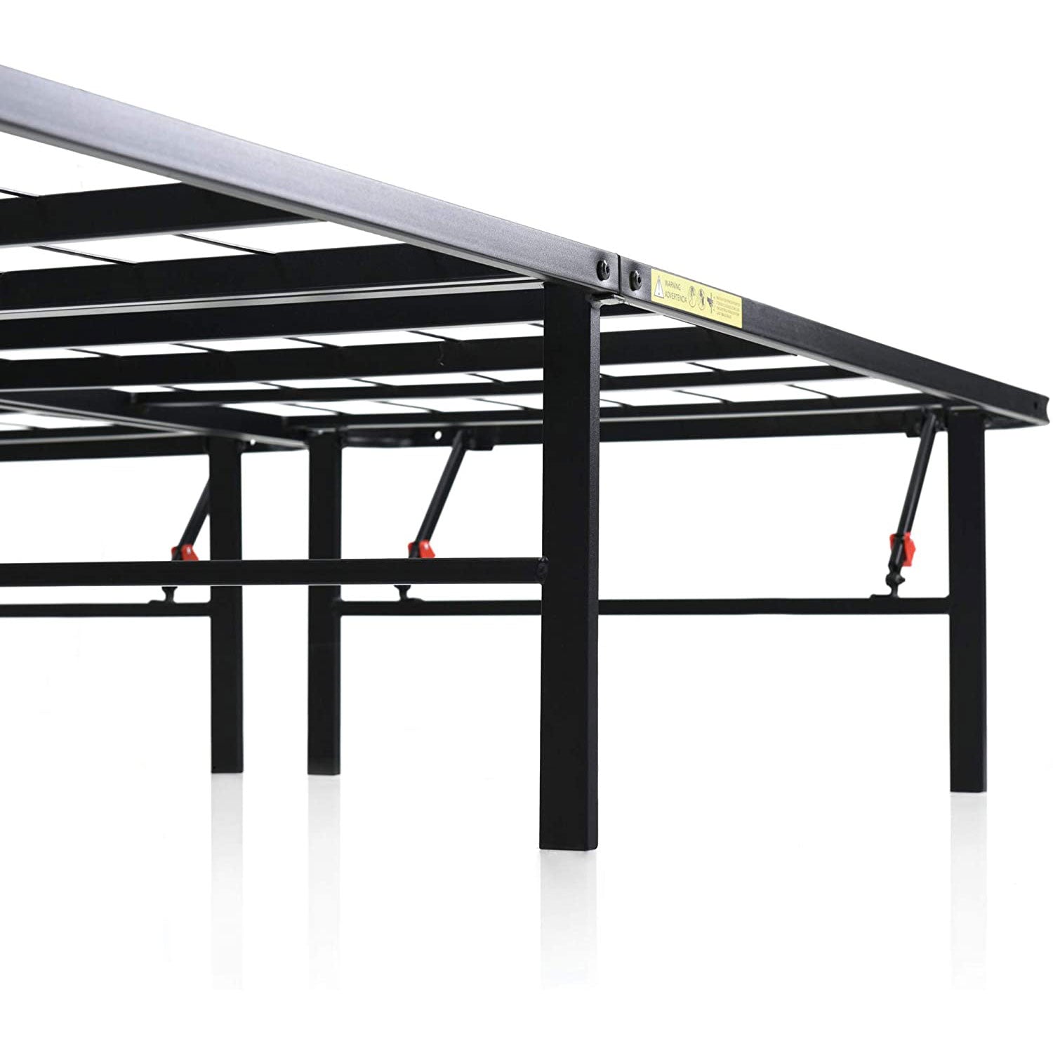 Classic Brands Hercules 14 Inch Metal Platform Foundation Bed Frame, Black, King