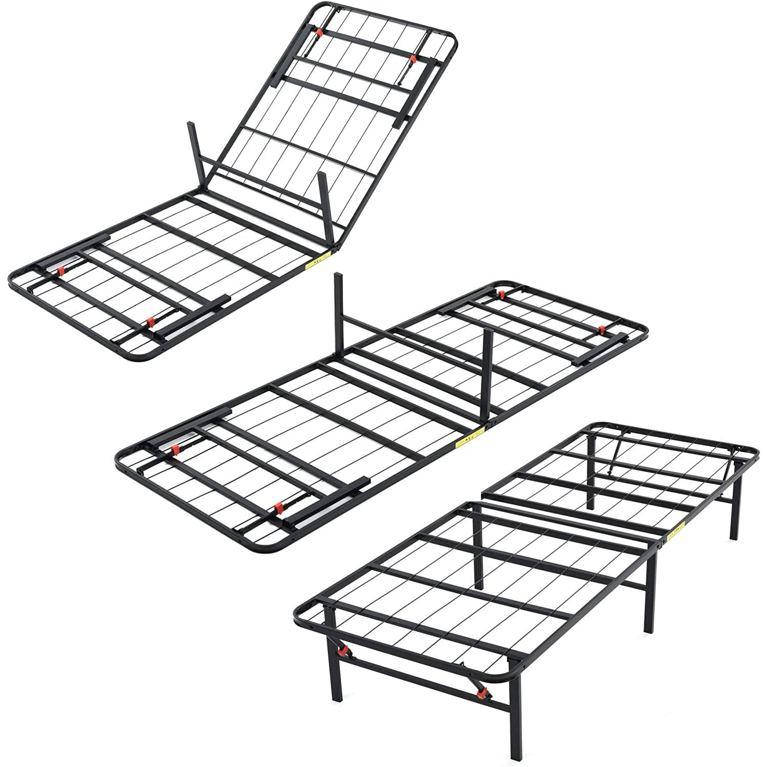 Classic Brands Hercules 14 Inch Metal Platform Foundation Bed Frame, Black, King