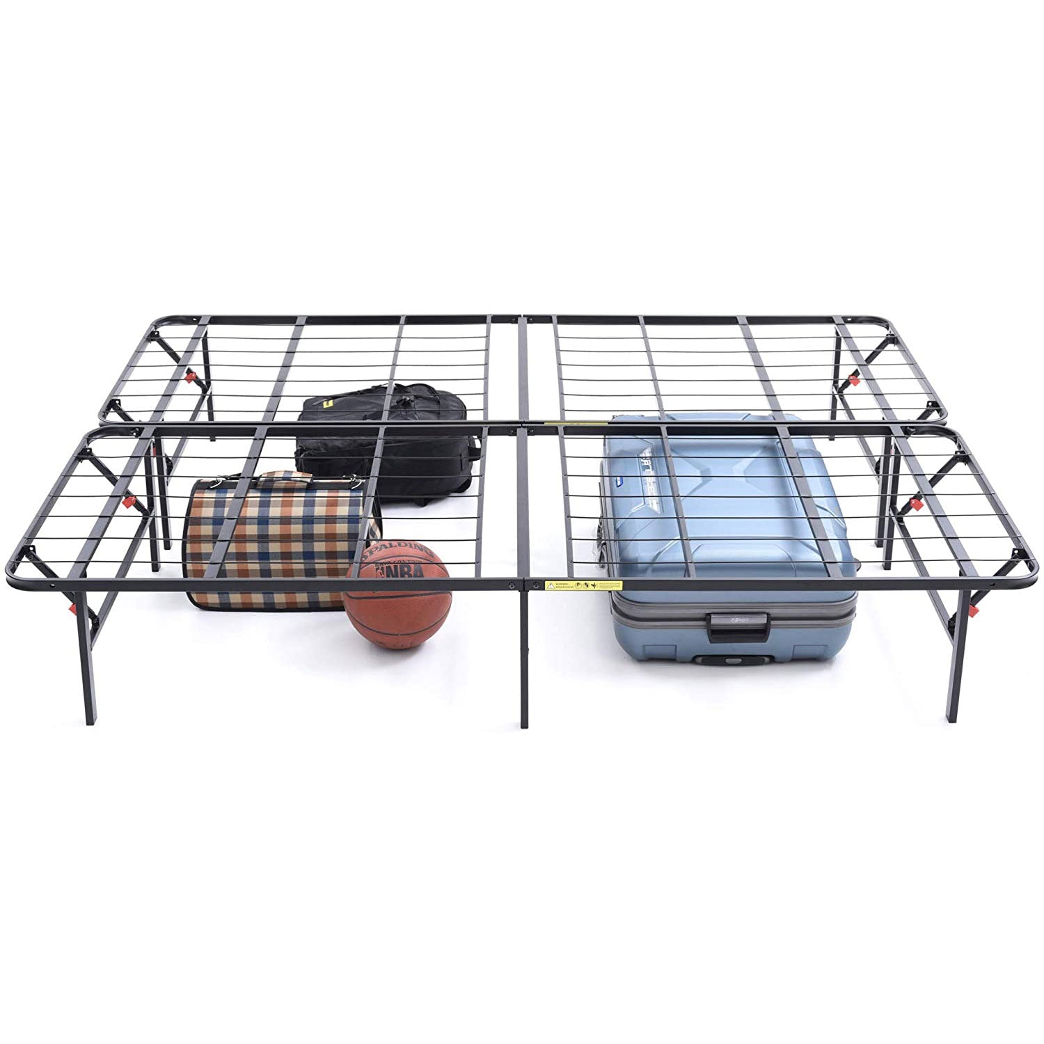 Classic Brands Hercules 14 Inch Metal Platform Foundation Bed Frame, Black, King