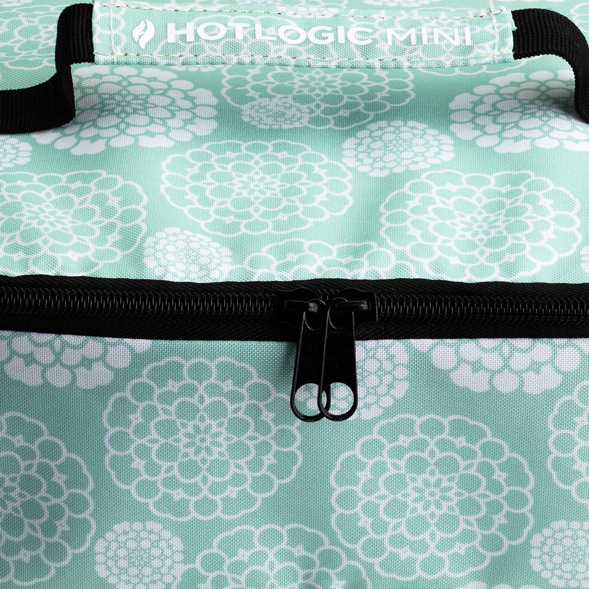HotLogic Mini Portable Thermal Food Warmer for Office and Travel, Aqua Floral - VMInnovations