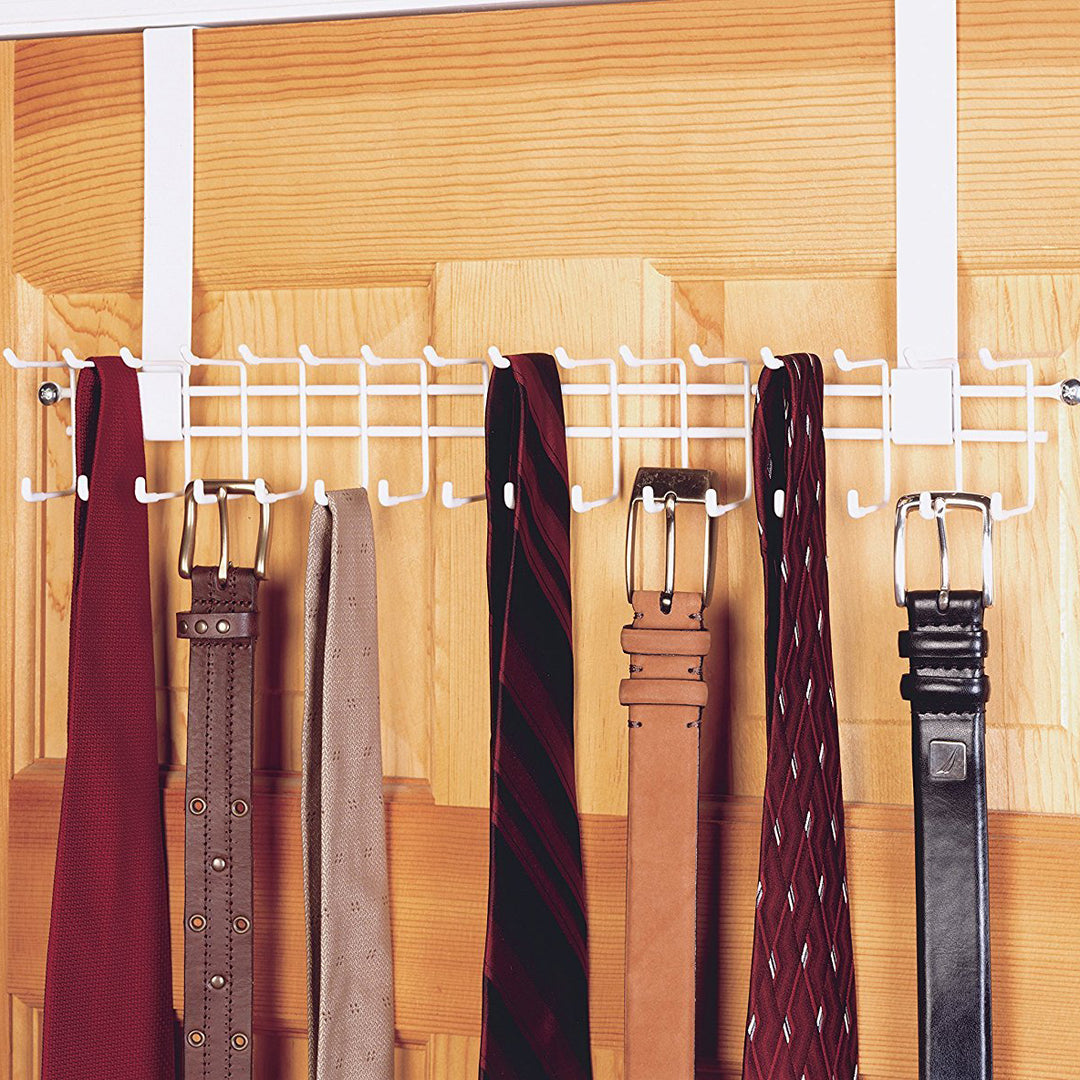 ClosetMaid Over the Door Durable Wire Rack for Hanging Storage, White (2 Pack) - VMInnovations