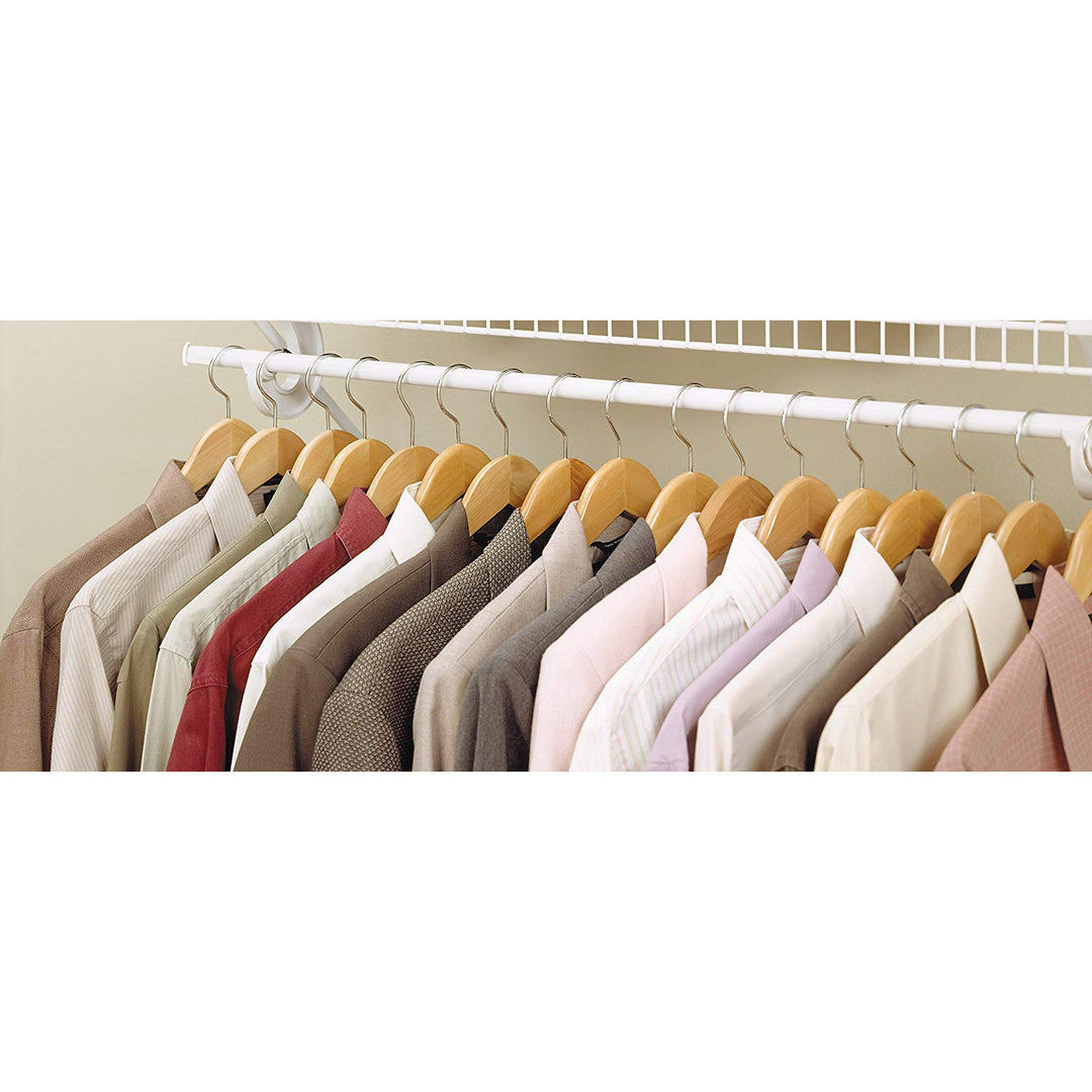 Closetmaid SuperSlide Flexible 2 to 4 Foot Hanging Closet Organizing Rod, White - VMInnovations