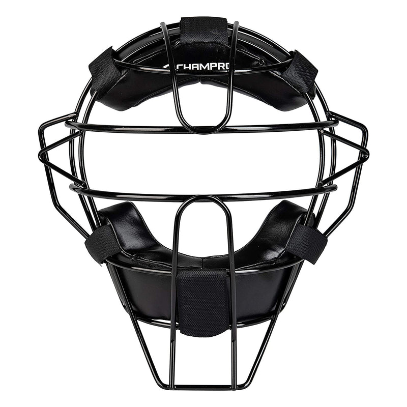 Champro Traditional 27 Ounce Adult Umpire Catchers Mask w/ Ergo Fit Pads, Black