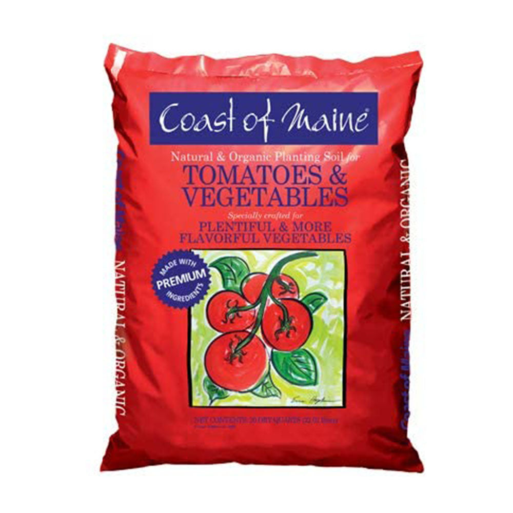 Coast of Maine OMRI Listed Tomato & Vegetable Planting Soil, 20 Qt Bag (6 Pack) - VMInnovations