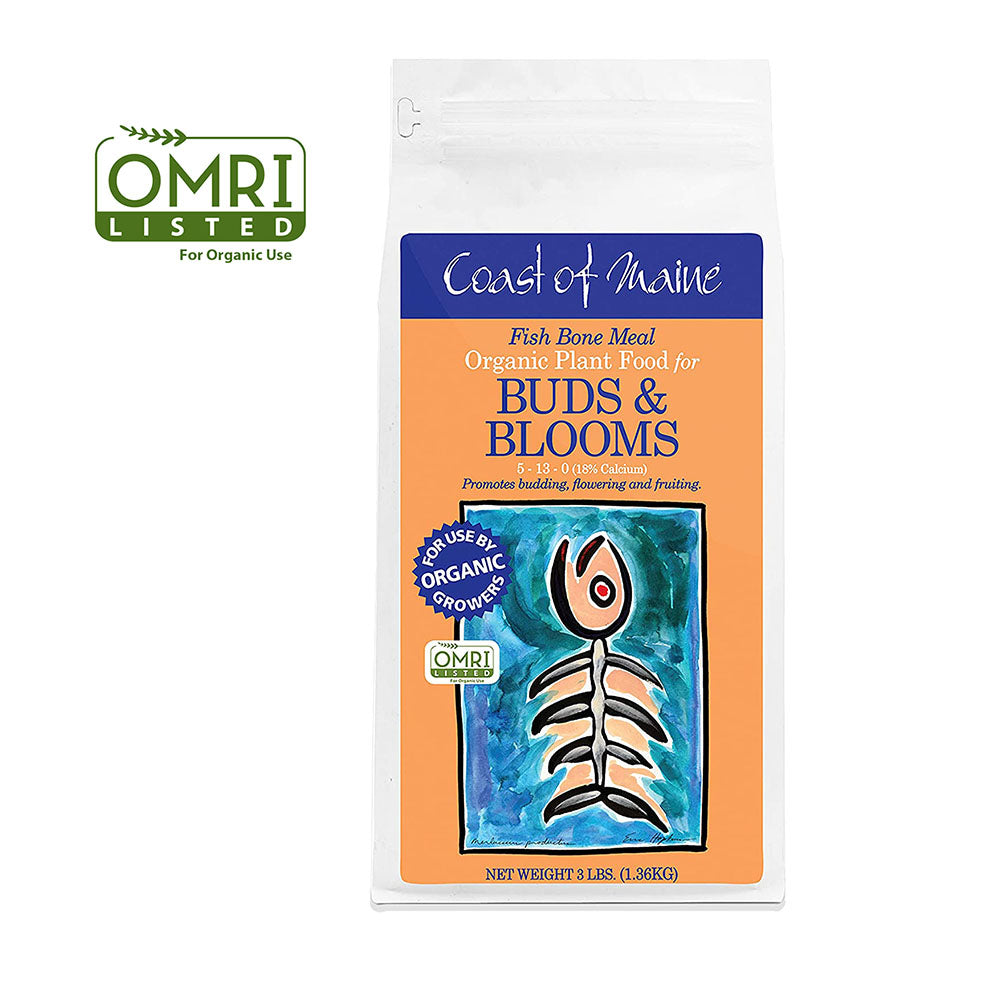 Coast of Maine Fish Bone Meal Pack Organic Potting Soil, 3 Pound Bag (2 Pack)