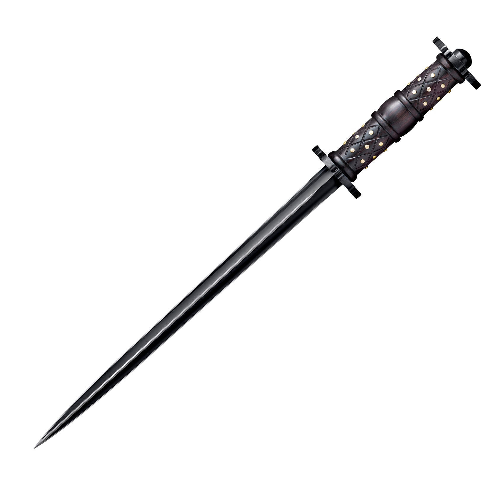 Cold Steel Hand-Carved 16.5-Inch Historical Rondel Straight Pointed Dagger(Used)
