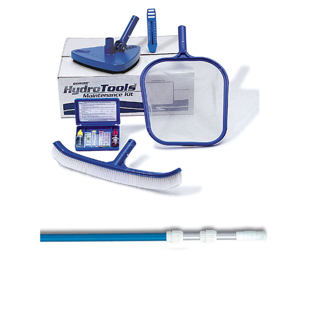 Hydrotools 8610 Premium Swimming Pool Maintenance Kit w/ 5'-15' Telescopic Pole - VMInnovations