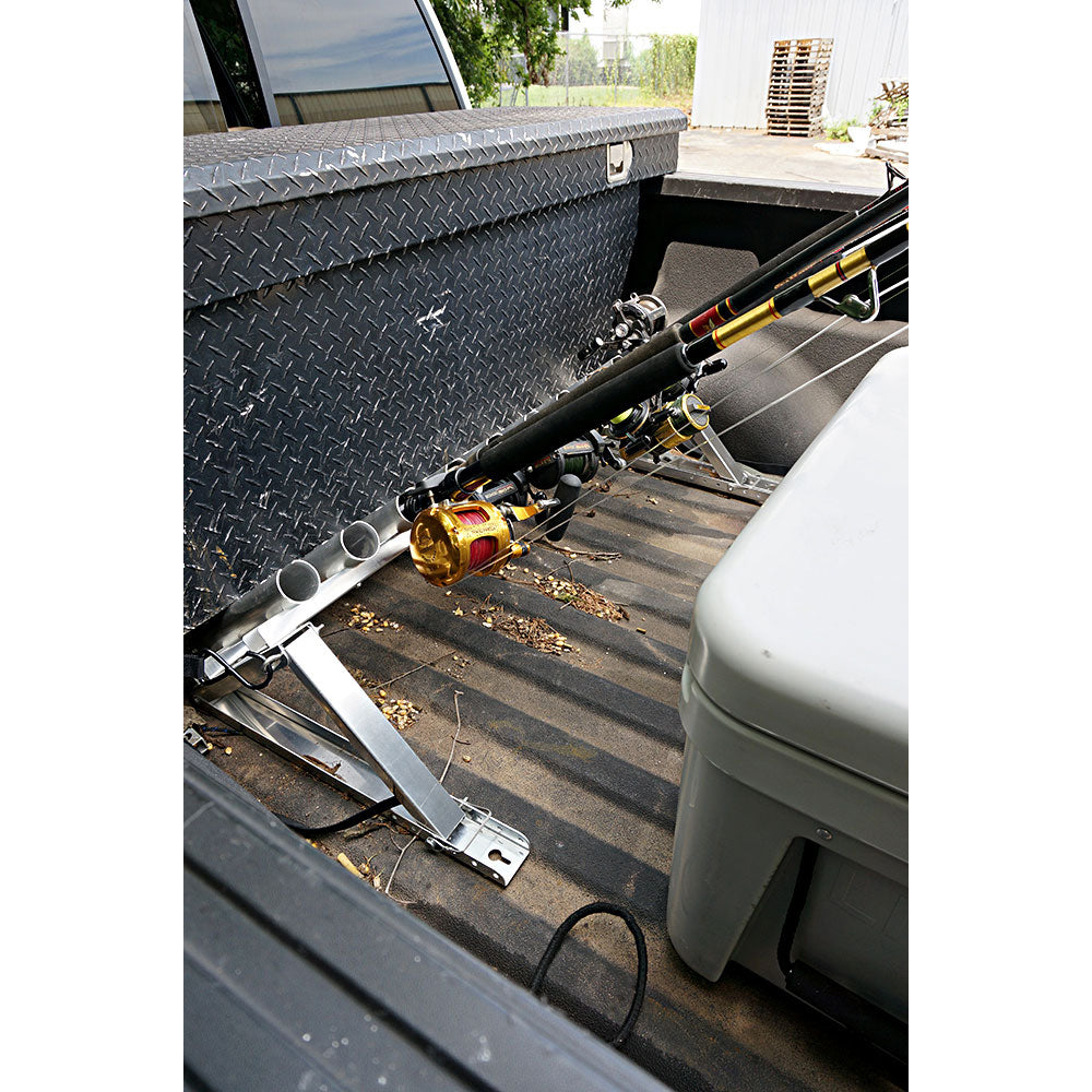 Viking Solutions 10 Rod Wall Mounted Aluminum Steel Fishing Rod Rack (Open Box)
