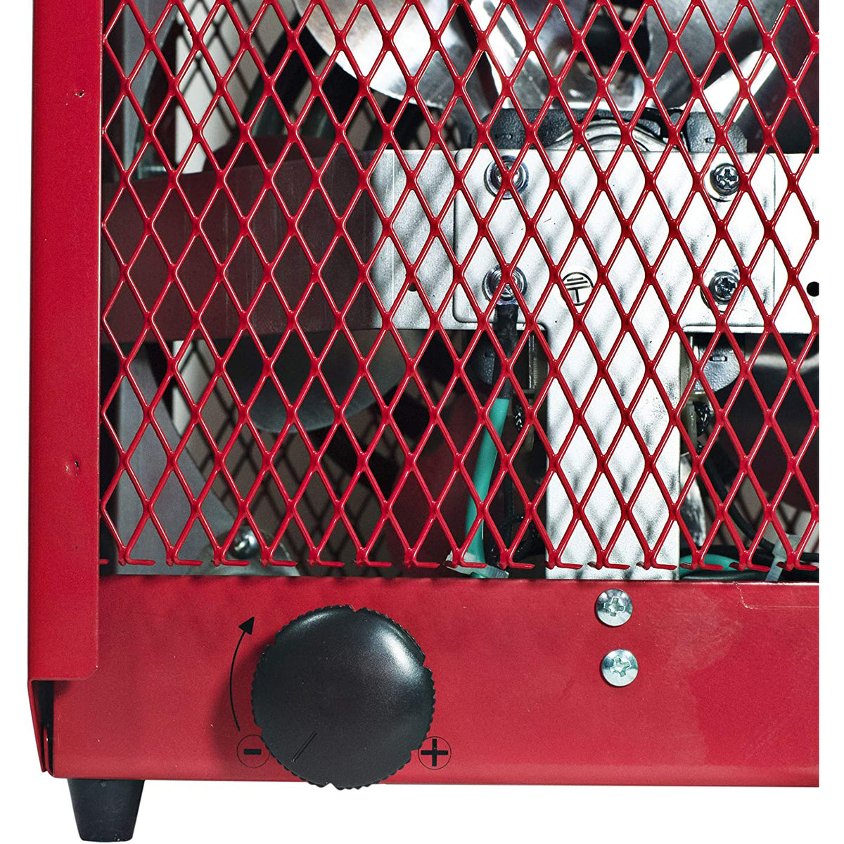 Comfort Zone Portable Fan Forced Industrial Workshop Space Heater, Red (Used)
