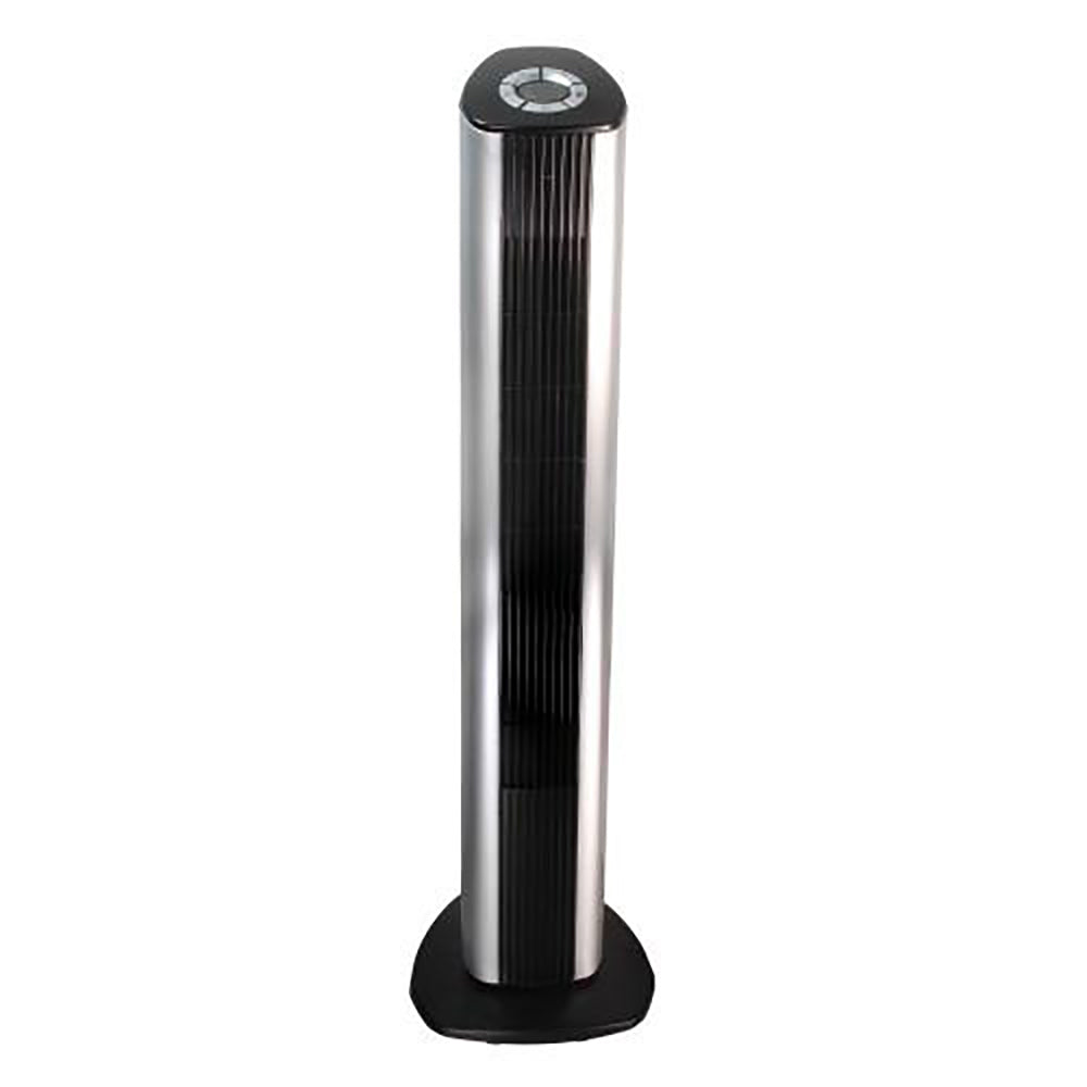Comfort Zone 42" 4 Speed Oscillating Tower Fan with Remote, Black (Open Box) - VMInnovations