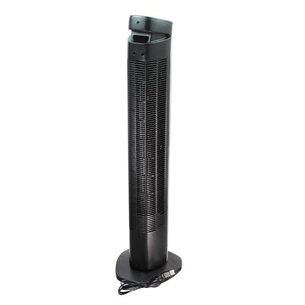 Comfort Zone 42" 4 Speed Oscillating Tower Fan with Remote, Black (Open Box) - VMInnovations