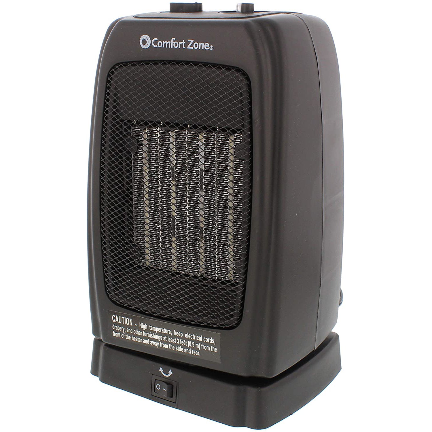 Comfort Zone Electric Ceramic Oscillating Indoor Space Heater (For Parts)