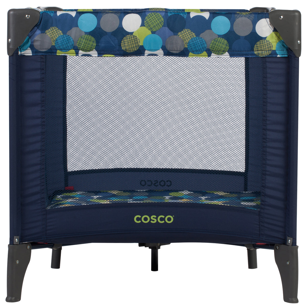 Cosco Funsport Portable Compact Comfy Baby Toddler Play Yard with Wheels, Comet - VMInnovations