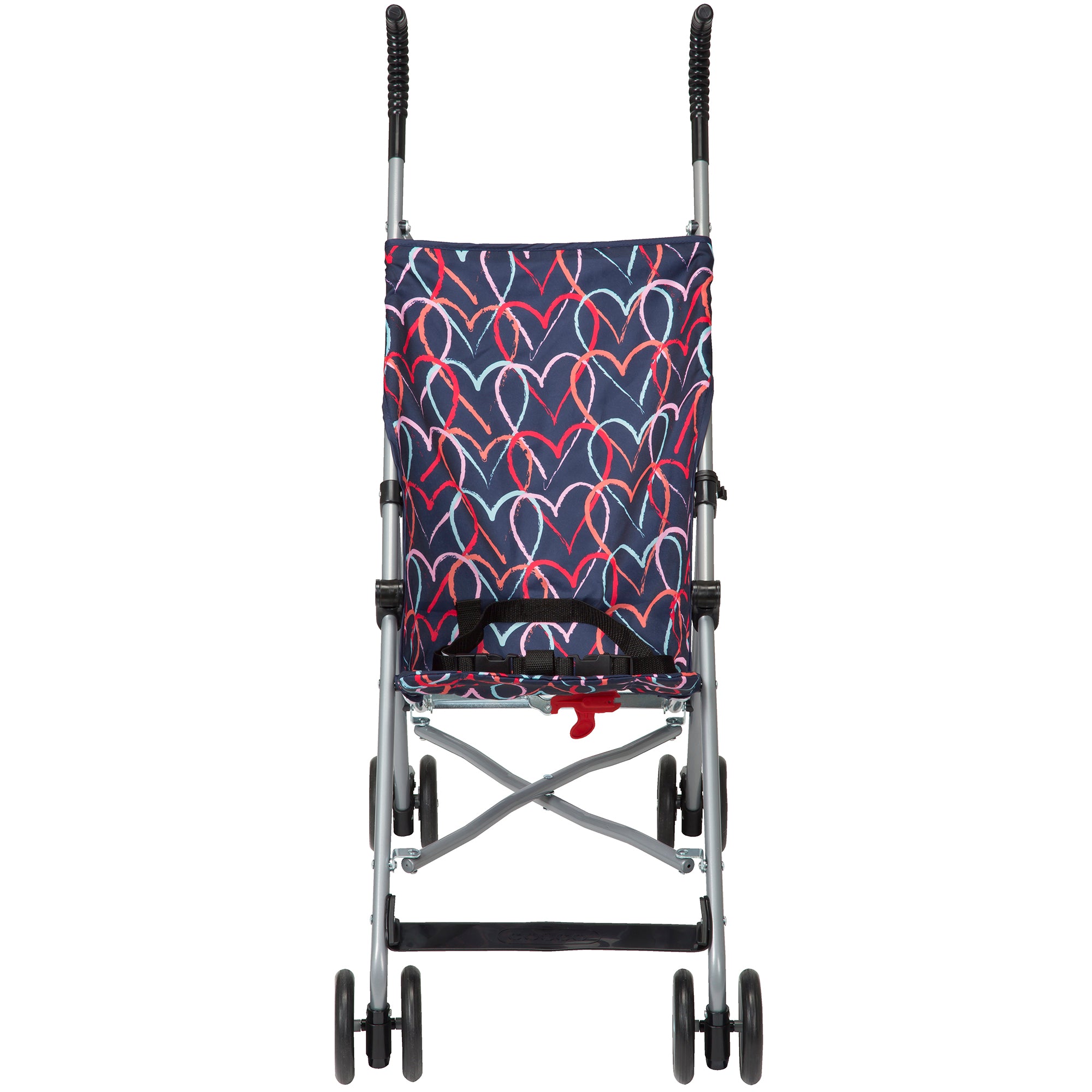 Cosco Child Toddler Safe Compact Umbrella Stroller, Chalk Hearts (Open Box)