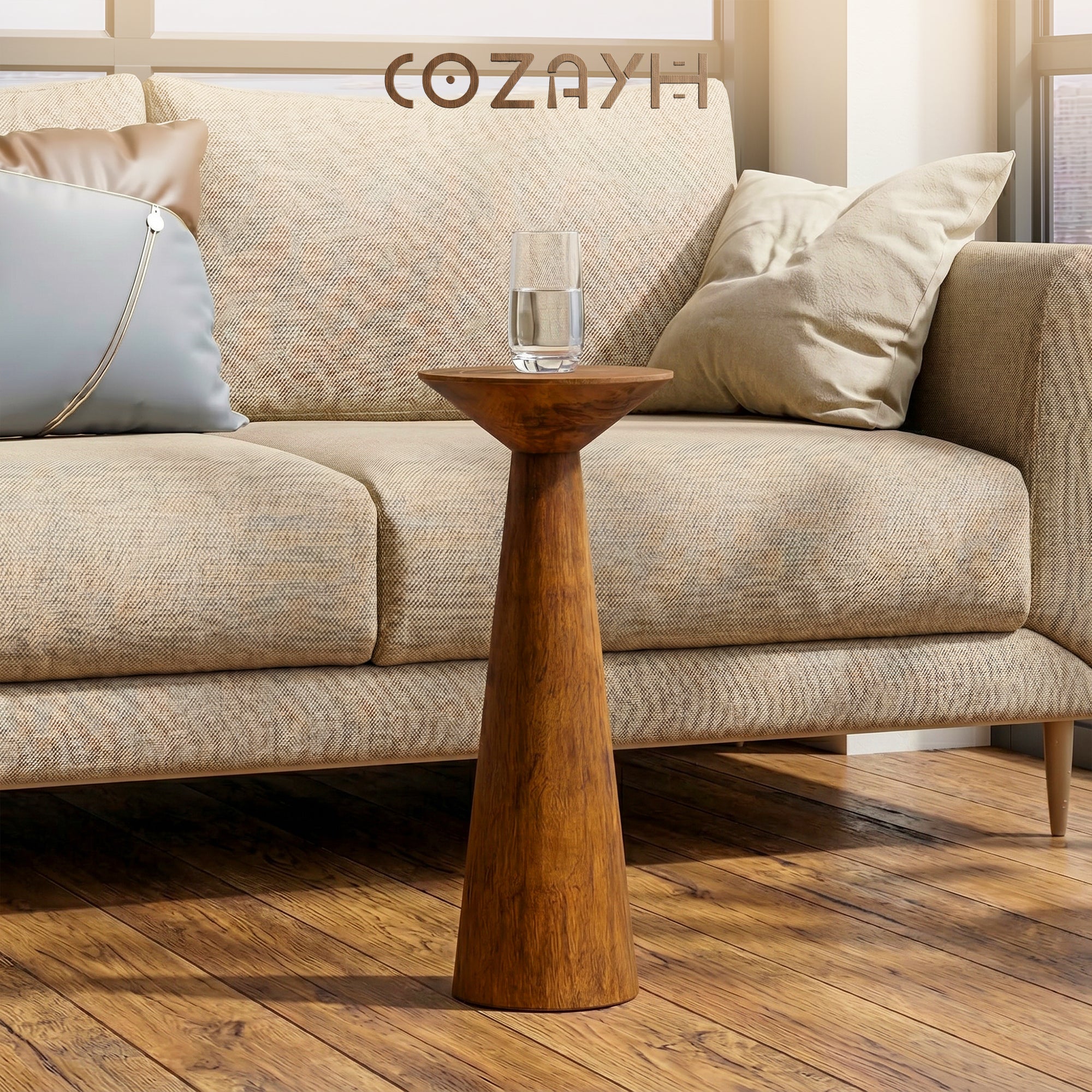 COZAYH Pedestal Tall Round Martini Table for Living Rooms or Bedrooms (Used) - VMInnovations